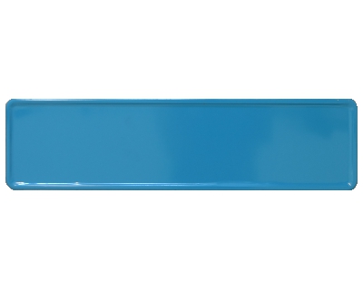 Nameplate blue 340 x 90 mm